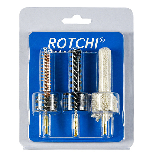 برس تمیز کننده محفظه تفنگ مجموعه 3 در 1، تاول و بسته کارتی. موجود است