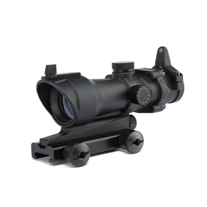 تاکتیکال هانتینگ 1X32 ACOG M1 چین نقطه نما قرمز قرمز و نقطه قرمز دوربین تفنگ شکار با پایه 20 میلی متری QD