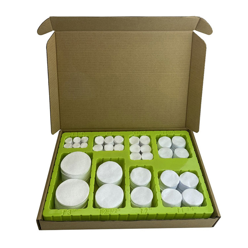 جعبه تاول پاک کننده تکه های تفنگ مربعی پارچه پنبه ای سفید جهانی